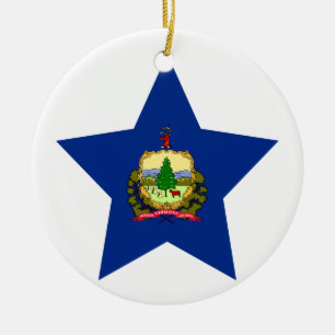 Vermont-Stern Keramik Ornament