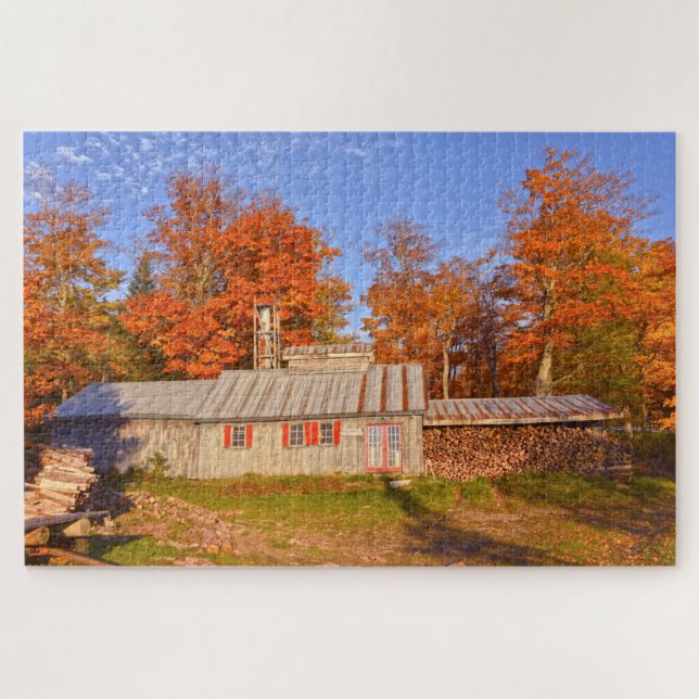 Vermont Sugar House Puzzle (Horizontal)