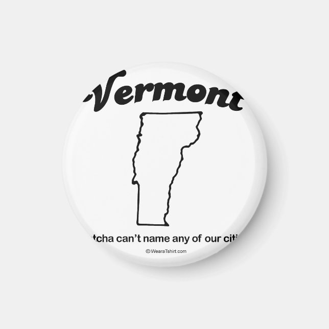 VERMONT - T - Shirt und Getriebe "VERMONT STAAT MO Magnet (Vorne)