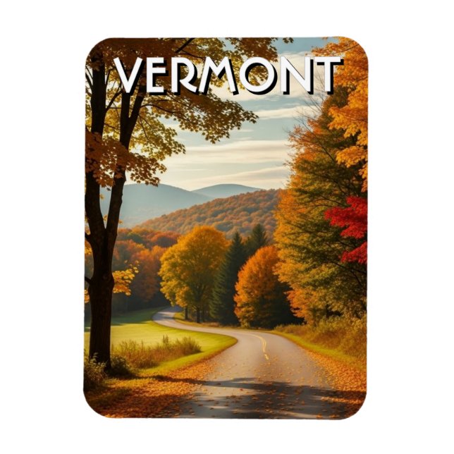 Vermont Travel Magnet (Vertikal)