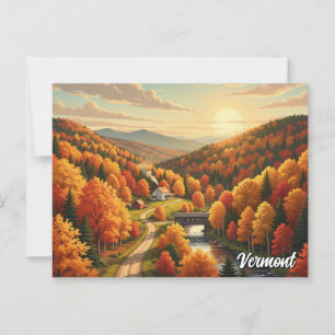 Vermont Travel Postkarte