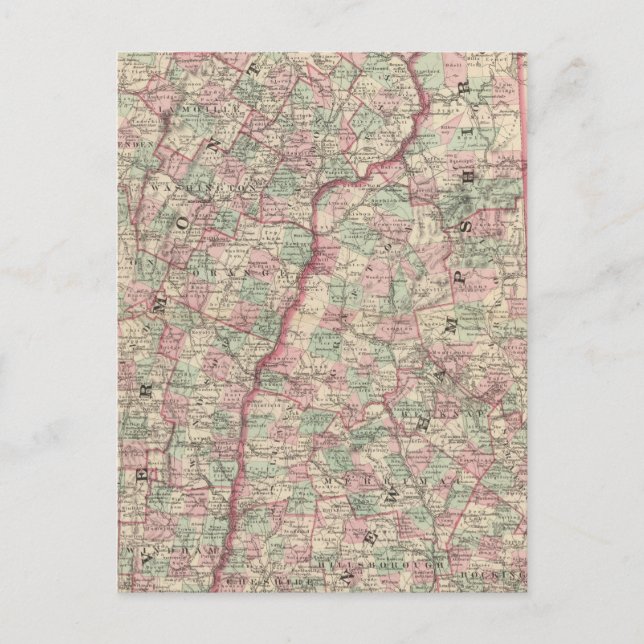 Vermont und New Hampshire 2 Postkarte (Vorderseite)