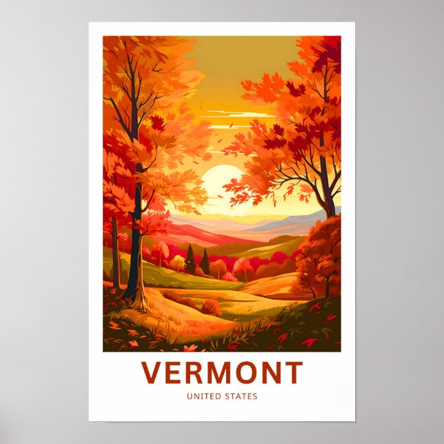 Vermont United Staaten Travel Print Poster (Vorne)