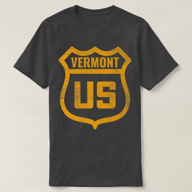 Vermont - Unwetter auf der US-Autobahn T-Shirt (Design vorne)