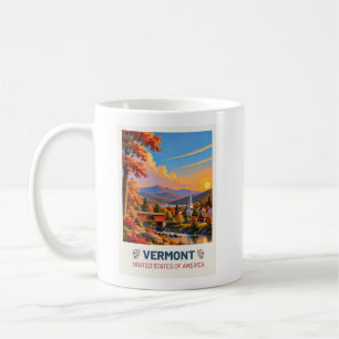 Vermont USA – Vintage-Reise-Tasse Kaffeetasse