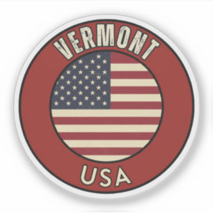Vermont Vereinigte Staaten von Amerika Aufkleber