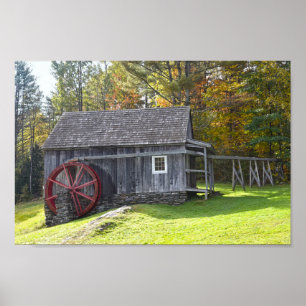 Vermont Vintag Gristmill Poster