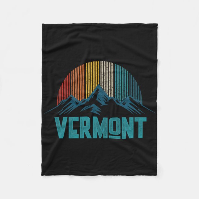 Vermont Vintag Souvenir Fleecedecke (Vorderseite)