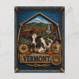 Vermont Vintage Travel Postkarte