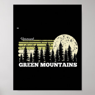 Vermont Wandern Grüne Berge Bäume Natur Wald Poster