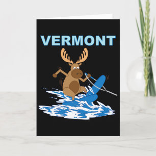 Vermont Wasserskilauf Moose Moose Lake Urlaub  Karte