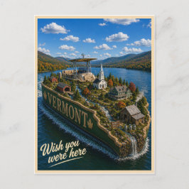 Vermont | Wish You Were Here | State Serie Postkarte
