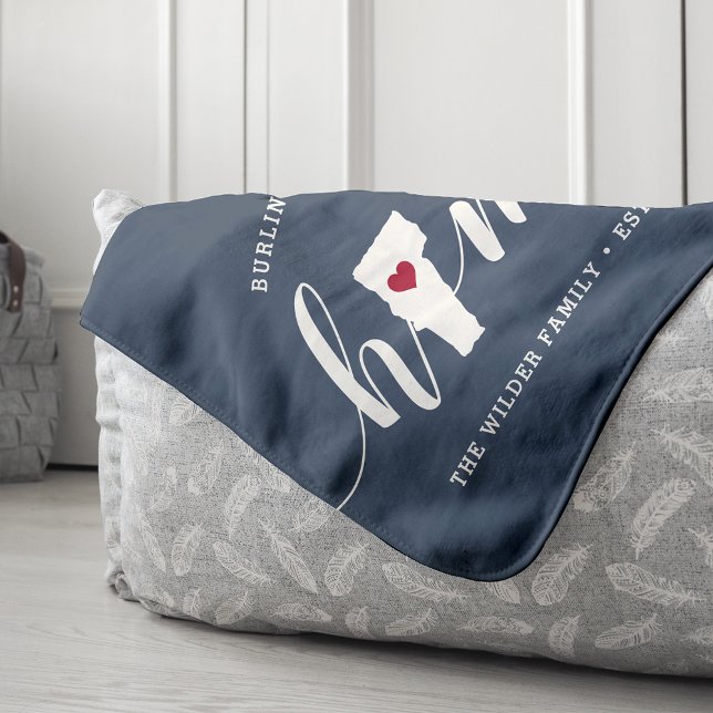 Vermont Zuhause Staat Personalisiert Sherpadecke (Von Creator hochgeladen)