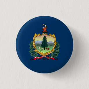 Vermonter Flag, Flagge von Vermont Button