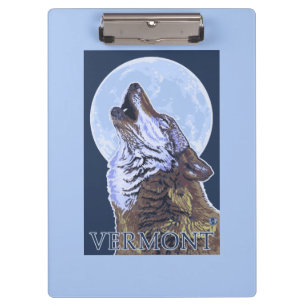 VermontHowling Wolf Klemmbrett