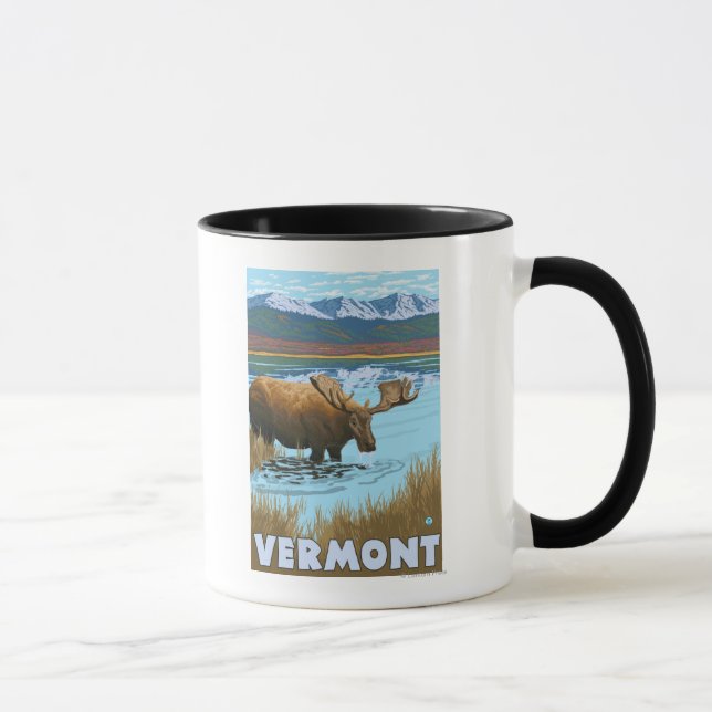 VermontMoose Drink im See Tasse (Rechts)