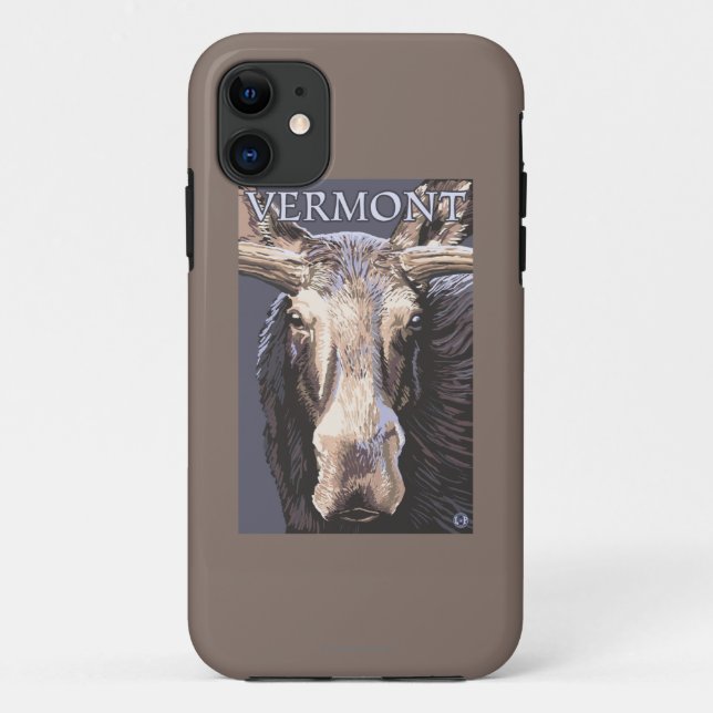 VermontMoose herauf nahes Case-Mate iPhone Hülle (Rückseite)