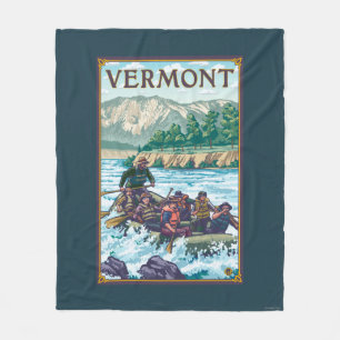 VermontRiver, das Szene flößt Fleecedecke