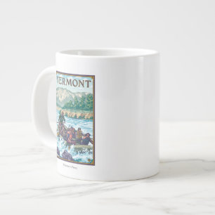 VermontRiver, das Szene flößt Jumbo-Tasse