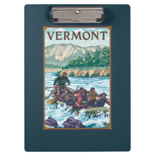VermontRiver, das Szene flößt Klemmbrett