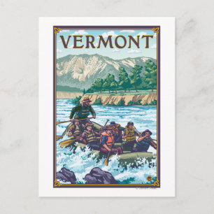 VermontRiver Rafting Scene Postkarte