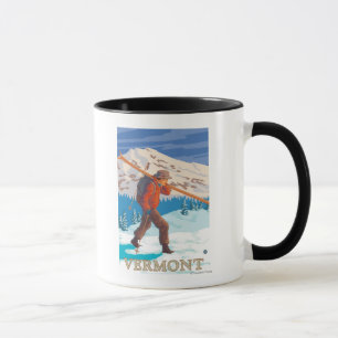 VermontSkier Carry Skis Tasse