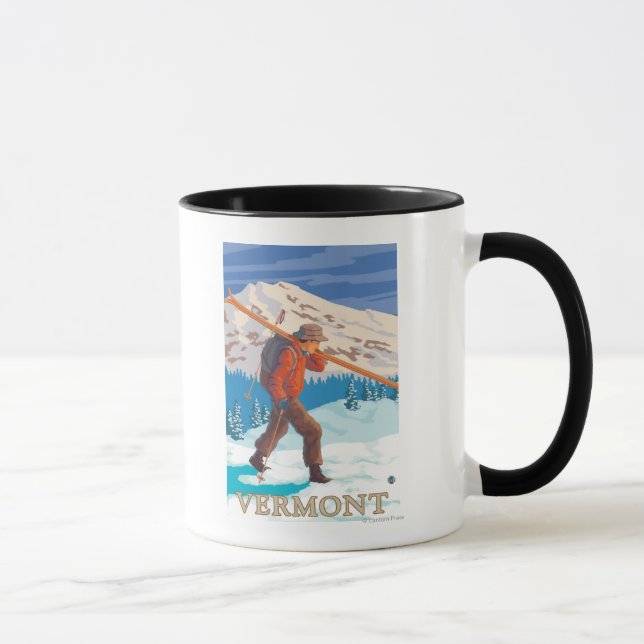 VermontSkier Carry Skis Tasse (Rechts)