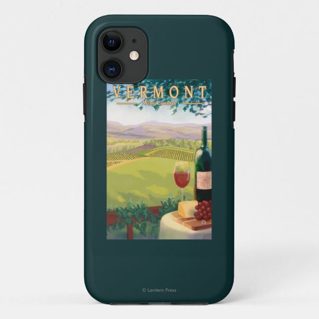 VermontWine Land-Szene Case-Mate iPhone Hülle (Rückseite)