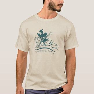 Vermoosin DA Yak Sillhouette illustrierter T - T-Shirt