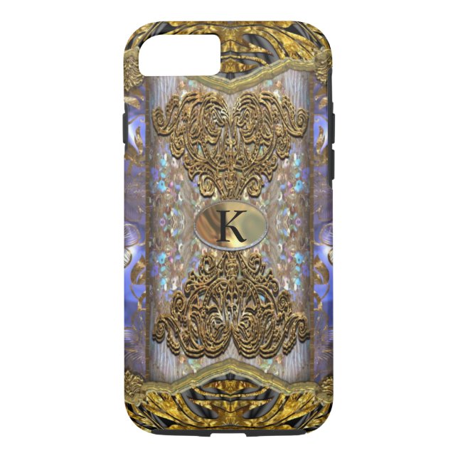 Vermothe Elegante Viktorianisch Monogram 7 Case-Mate iPhone Hülle (Rückseite)