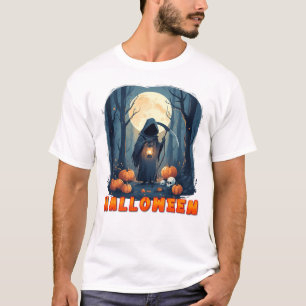 Vermummte Gestalt mit Laterne T-Shirt