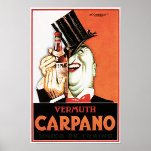 VERMUTH CARPANO Italienische Küche Poster