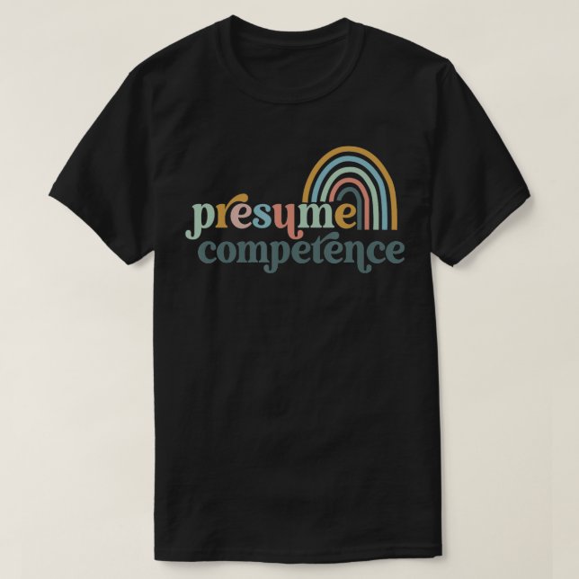 Vermutliche Kompetenz SPED Lehrer T-Shirt (Design vorne)