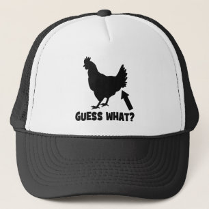 Vermutung was? Huhn-Hintern-Fernlastfahrer-Hut Truckerkappe
