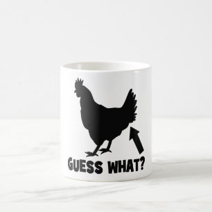 Vermutung was? Huhn-Hintern-Tassen Kaffeetasse