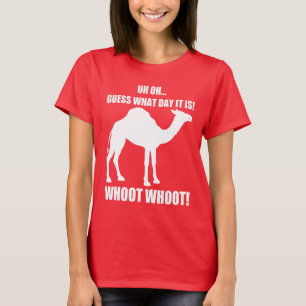 Vermutung, welchen Tag es Buckel-Tageskamel-T - T-Shirt