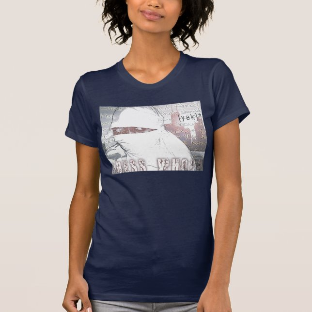 Vermutung wer? Damen V-Hals T-Shirt (Vorderseite)