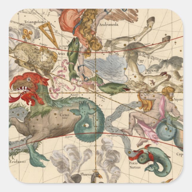 Vernal Equinox Quadratischer Aufkleber (Vorderseite)