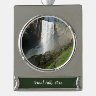 Vernal Falls I im Yosemite National Park Banner-Ornament Silber