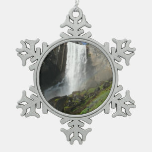 Vernal Falls I im Yosemite National Park Schneeflocken Zinn-Ornament