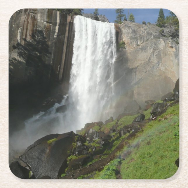 Vernal Falls I in Yosemite National Park Rechteckiger Pappuntersetzer (Vorderseite)