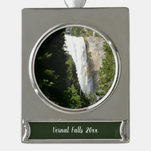 Vernal Falls II. im Yosemite-Nationalpark Banner-Ornament Silber