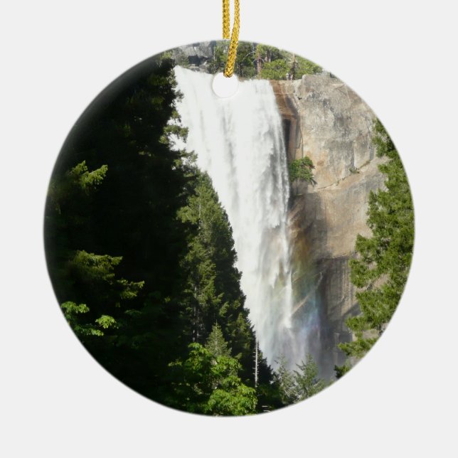 Vernal Falls II. im Yosemite-Nationalpark Keramik Ornament (Vorne)