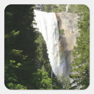 Vernal Falls II im Yosemite-Nationalpark Quadratischer Aufkleber