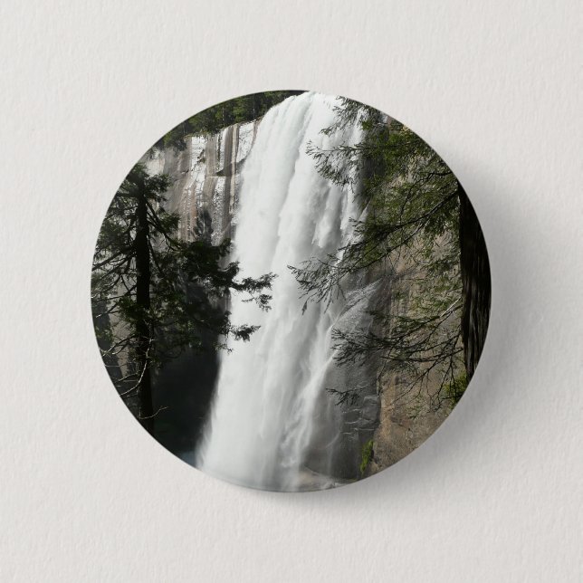 Vernal Falls III: Yosemite National Park Button (Vorderseite)