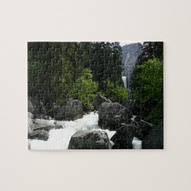 Vernal Falls in der Ferne von Yosemite Puzzle (Horizontal)