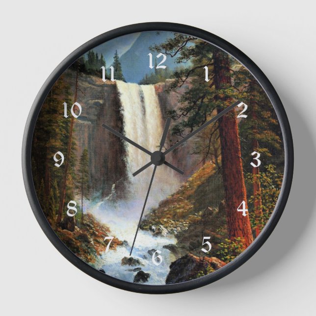 Vernal Falls von Albert Bierstadt, Uhr (Vorderseite)