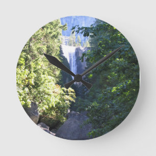 Vernal Falls, Yosemite National Park, CA Runde Wanduhr