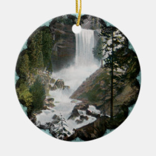 Vernal Falls Yosemite Vintage Ornamente