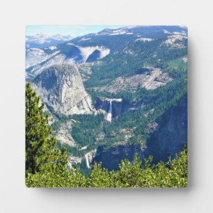 Vernal & Nevada Falls from Glacier Point, CA Fotoplatte